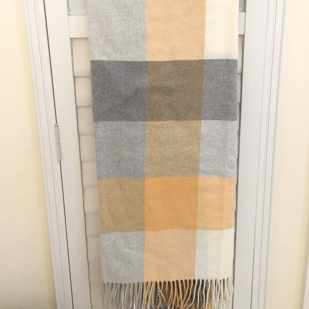 TESSILECHITI Throw Shawl Blanket Luxury Home Fine Cotton Blend Super Soft 51x67"